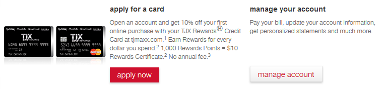 How to Login to TJX Credit Card