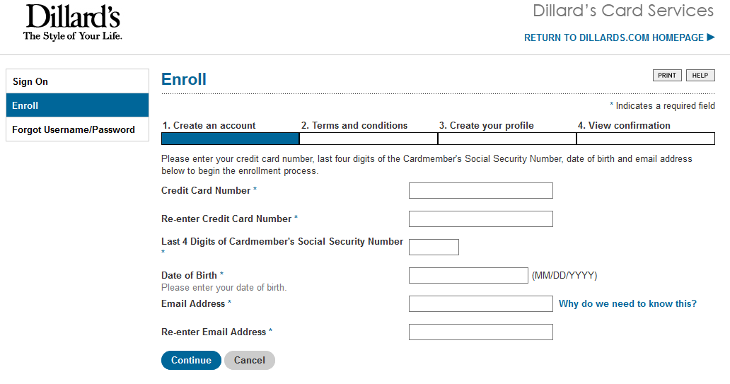 How to Activate/Register Dillard's Credit Card
