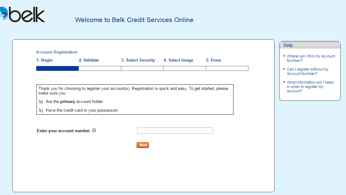 Belk Credit Card Sign Up | Activate