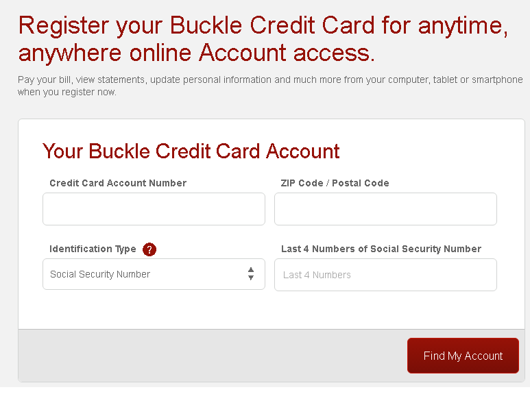How to Activate Your Buckle Credit Card