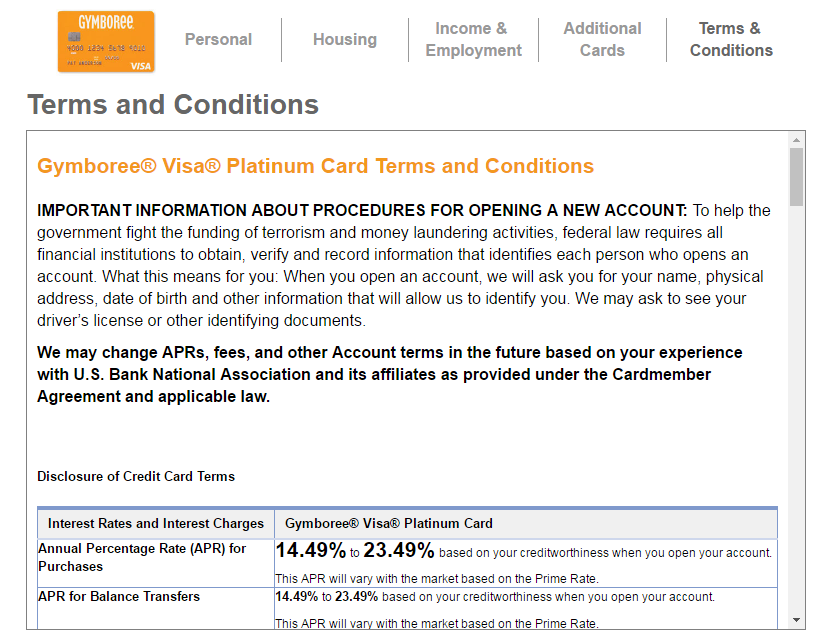 Step 3 - Agree to Terms and Conditions