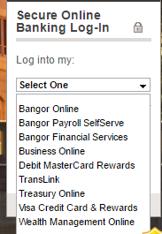 How to Login to your Bangor Savings Bank Visa Platinum Credit Card Account
