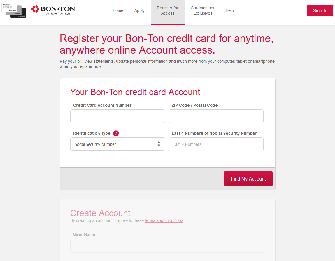 How to Activate / Register Bon-Ton Credit Card