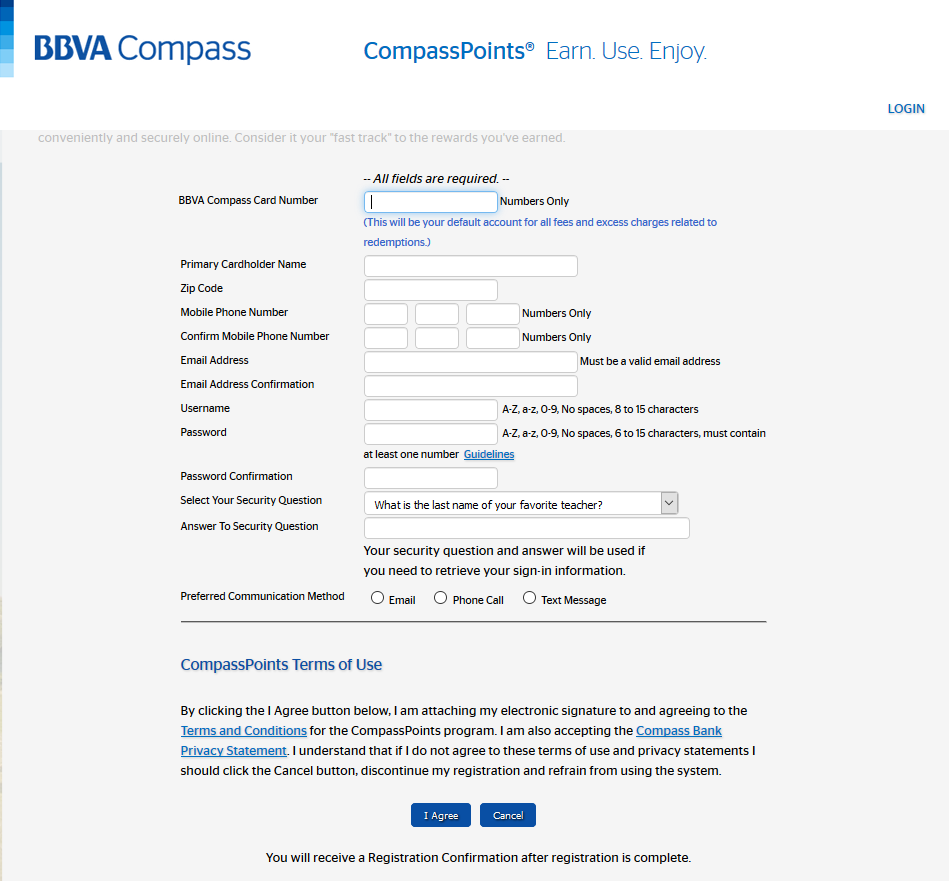 How to Register for BBVA CompassPoints Rewards