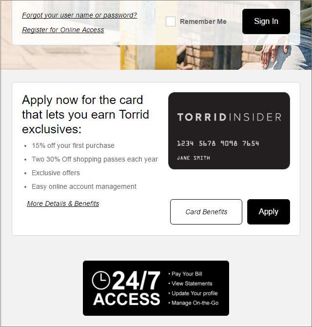 Torrid Credit Card Application Creditcardmenu Com
