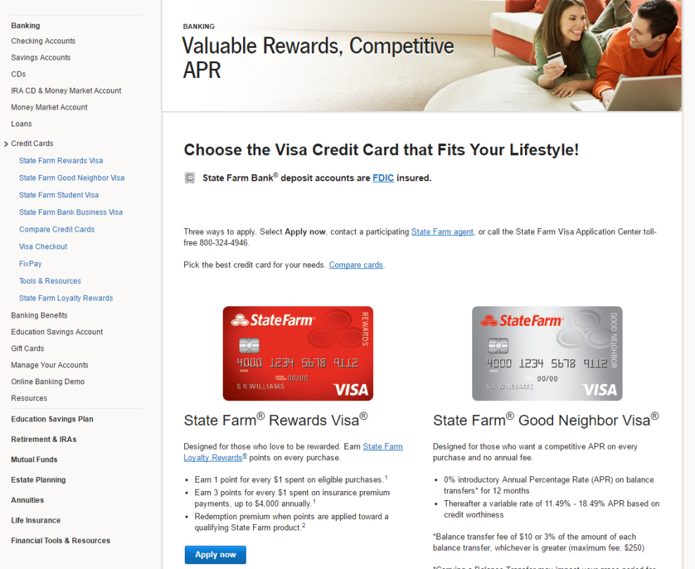 State Farm Credit Card Application Online